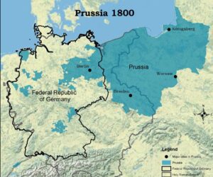 1800’deki Prusya Krallığı ile bugünkü Almanya sınırları arasındaki farklar