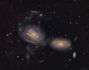 NGC 3169’un Gizemli Örgüsü Çözülüyor [Görsel: Mike Selby ve Mark Hanson]